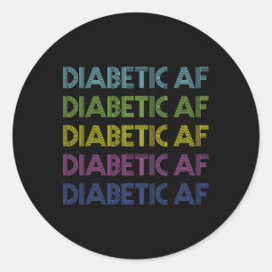Typ 1 Diabetes Bewusstsein Diabetiker Af Fun Gesch Runder Aufkleber