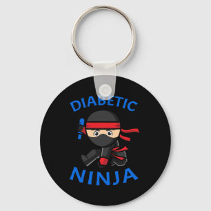 Typ-1-Diabetes-Bewusstsein Diabetischer Ninja T1d  Schlüsselanhänger