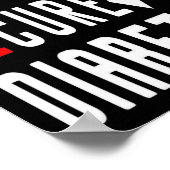 Typ 1 Diabetes-Bewusstsein - Kämpfen gegen Hoffnun Poster (Ecke)