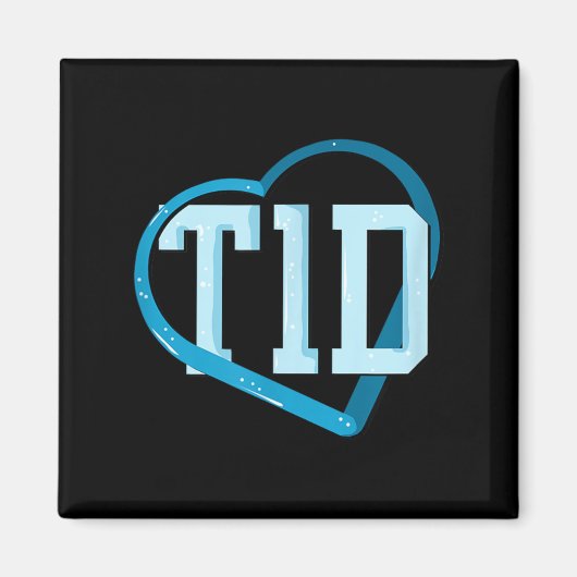 Typ-1-Diabetes-Bewusstsein Magnet (Vorne)