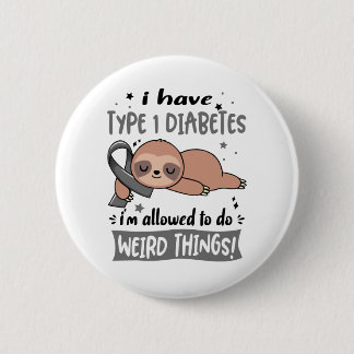 Typ 1 Diabetes-Bewusstsein Monat Band Geschenke Button