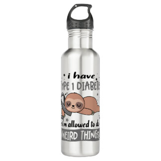 Typ 1 Diabetes-Bewusstsein Monat Band Geschenke Edelstahlflasche
