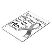 Typ 1 Diabetes-Bewusstsein Monat Band Geschenke Notizblock (Linke Seite)