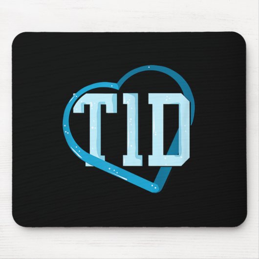 Typ-1-Diabetes-Bewusstsein Mousepad (Vorne)