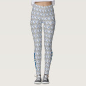 Typ 1 Diabetes-Bewusstsein Ribbon Angel Leggings (Vorderseite)