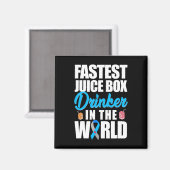 Typ 1 Diabetes Bewusstsein Schnelle Saftbox Geträn Magnet (Vorderseite/Rückseite)