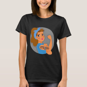 Typ-1-Diabetes-Bewusstsein Starke Rosie Typ-1-Diab T-Shirt