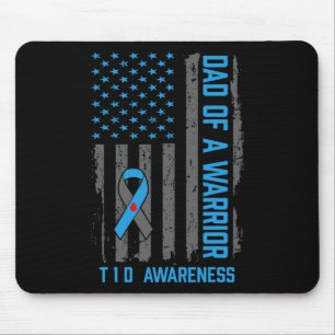 Typ 1 Diabetes-Bewusstsein T1d-Vater des Warriorty Mousepad