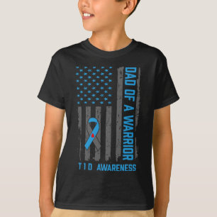Typ 1 Diabetes-Bewusstsein T1D-Vater des Warriorty T-Shirt