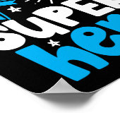 Typ 1 Diabetes-Bewusstsein Typ 1 Superheld Poster (Ecke)