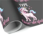Typ 1 Diabetes Bewusstsein Unicorn Diabetiker Geschenkpapier (Rolleneckpunkt)