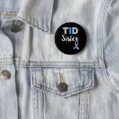 Typ-1-Diabetes-Bewusstsein Unterstützende Schweste Button (Beispiel)
