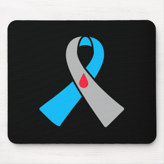 Typ-1-Diabetes-Bewusstseins-Schleife Bydge Mousepad (Vorne)