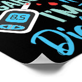 Typ 1 Diabetes Bitte nicht zuckern Poster (Ecke)