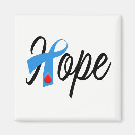 Typ 1 Diabetes Blue Ribbon Awareness HOPE Magnet