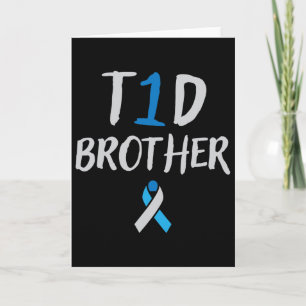 Typ-1-Diabetes-Bruder-Bewusstsein für Diabetiker Karte