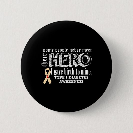 Typ 1 Diabetes Button (Vorderseite)