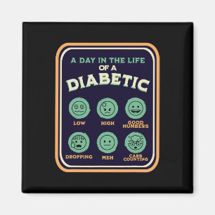 Typ-1-Diabetes einen Tag als Diabetiker Spaß T1d-B Magnet