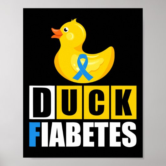 Typ 1 Diabetes Fiabetes T1D Poster (Vorne)