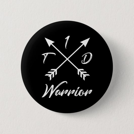 Typ-1-Diabetes-Geschenke Frauen Mädchen Kinder T1d Button (Vorderseite)