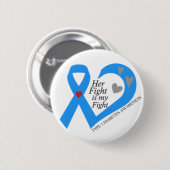 Typ 1 Diabetes Ihr Kampf ist mein Kampf Button (Vorne & Hinten)