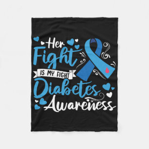 Typ 1 Diabetes Ihr Kampf ist mein Kampf gegen Diab Fleecedecke