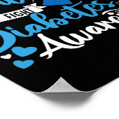 Typ 1 Diabetes Ihr Kampf ist mein Kampf gegen Diab Poster (Ecke)