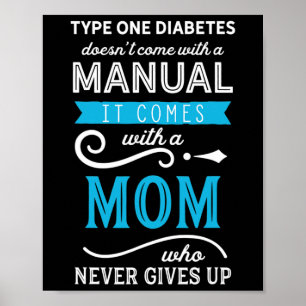 Typ-1-Diabetes Kommt Nicht Mit Einer Anleitung, Ma Poster