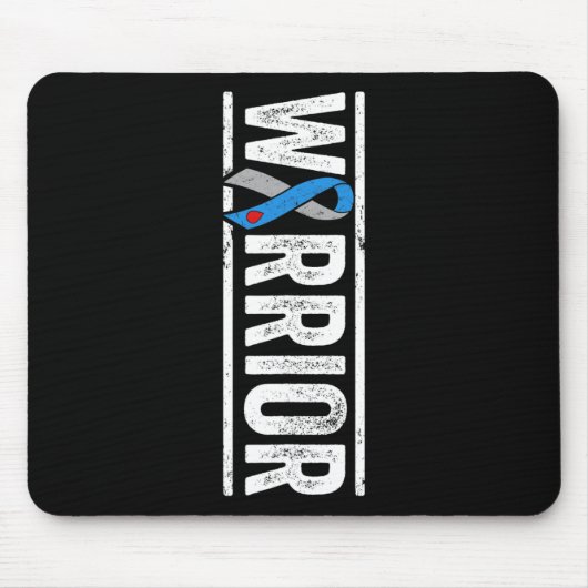 Typ-1-Diabetes-Krieger - Seitliches Bewusstseinsba Mousepad (Vorne)