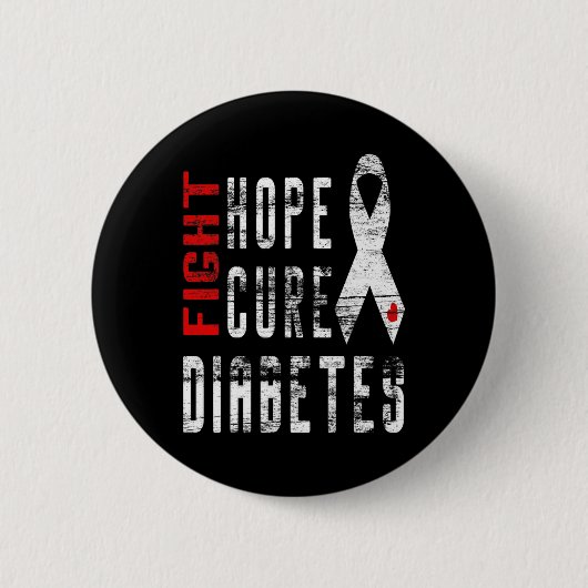 Typ 1 Diabetes - Kur Diabetes Button (Vorderseite)