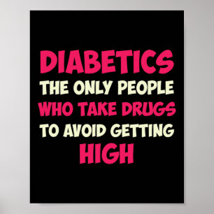 Typ 1 Diabetes Mama Mutter T1d Diabetisches Bewuss Poster