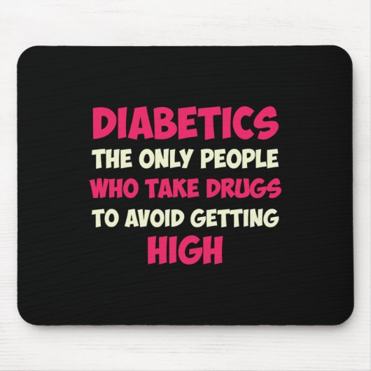 Typ-1-Diabetes-Mutter T1d-Diabetes-Bewusstsein  Mousepad (Vorne)