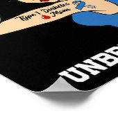 Typ-1-Diabetes-Mutter Unzerbrechlicher Krieger Awa Poster (Ecke)
