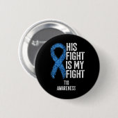 Typ 1 Diabetes Sein Kampf ist mein Kampf T1d Aware Button (Vorne & Hinten)