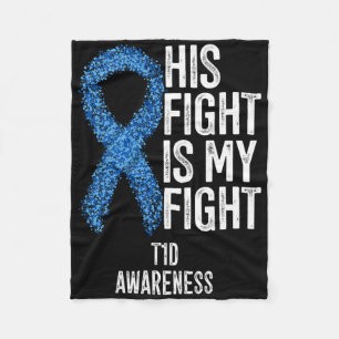 Typ 1 Diabetes Sein Kampf ist mein Kampf T1d Aware Fleecedecke
