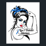 Typ 1 Diabetes Sensibilisierungskampagne Rosie Mam Poster<br><div class="desc">Dieses lustige T1d-Bewusstsein Monat Design lautet "Typ 1 Diabetes-Krieger". Das Design zeichnet sich durch einen rosigen Niveter aus.</div>