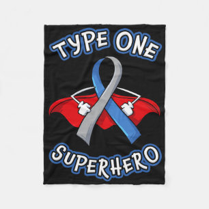 Typ 1 Diabetes Superheran Aufklärungsgeschenk Diab Fleecedecke