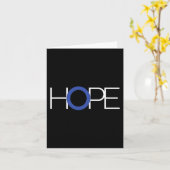 Typ 1 Diabetes T1D Blue Circle Awareness Geschenk Karte (Gelbe Blume)