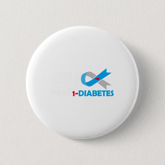 Typ 1 Diabetes T1d Diabetes Button (Vorderseite)