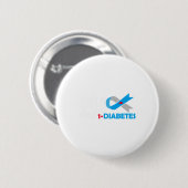 Typ 1 Diabetes T1d Diabetes Button (Vorne & Hinten)