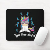 Typ-1-Diabetes T1d Einhorn Typ Onederful Awarene Mousepad (Mit Mouse)
