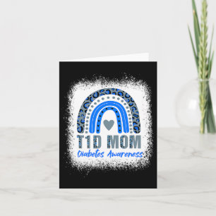 Typ 1 Diabetes T1d Mama Diabetes Awareness Leopard Karte