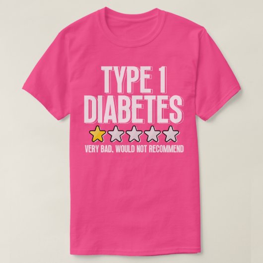 Typ 1 Diabetes T-Shirt (Design vorne)