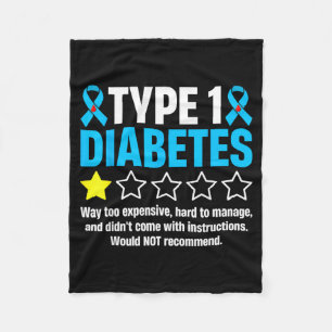 Typ-1-Diabetes viel zu teuer schwer zu bewältigen Fleecedecke