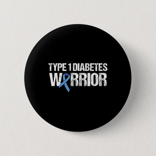 Typ 1 Diabetes Warrior Button (Vorderseite)