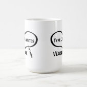 Typ 1 Diabetes Warrior mit Spritze Kaffeepause Tas Kaffeetasse (Mittel)