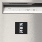 Typ 1 Diabetes Warrior - Sideways Awareness Ribbo Magnet (In Situ (Geschirrspüler))
