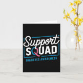 Typ 1 Diabetes Warrior Support Squad - Diabetes A Karte (Gelbe Blume)