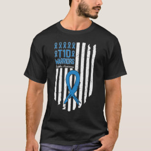 Typ 1 Diabetes Warrior T1D Sensibilisierungsmonat T-Shirt