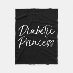 Typ 1 Diabetes-Zitat für Mädchen Niedliche Diabeti Fleecedecke